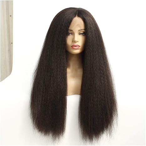 Amazon Co Jp かつら 女性コスプレパーティー毎日使用するためのウィッグ フロントレース女性ファッション黒ロングストレート髪の化学繊維ハーフハンドフックウィッグ 髪の毛 Size 24 ホーム キッチン