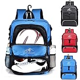HAMISH Soccer Bag Soccer Backpack Bags for Basketball Volleyball Baseball Football with Ball Compartment and Separate Cleat