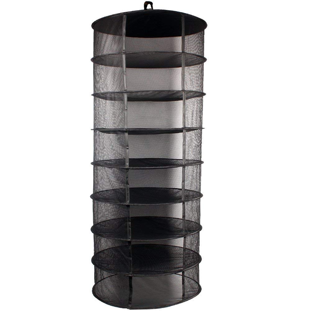 Senua Hydroponics Eight Tier Drying Rack For Hanging Plants