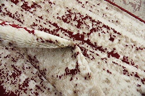 Unique Loom Sofia Collection Burgundy 4 x 6 Area Rug (4' x 6')