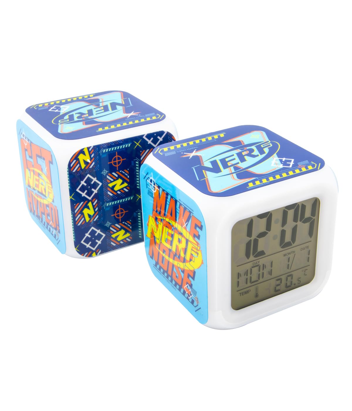 Joy Toy Nerf Cube Alarm Clock 8 x 8 x 8 cm