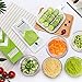 Adjustable Mandoline Slicer with Spiralizer Vegetable Slicer - V Blades Food Slicer Veggie Slicer Cutter Zoodle Maker - Vegetable Spiralizer with Julienne Grater