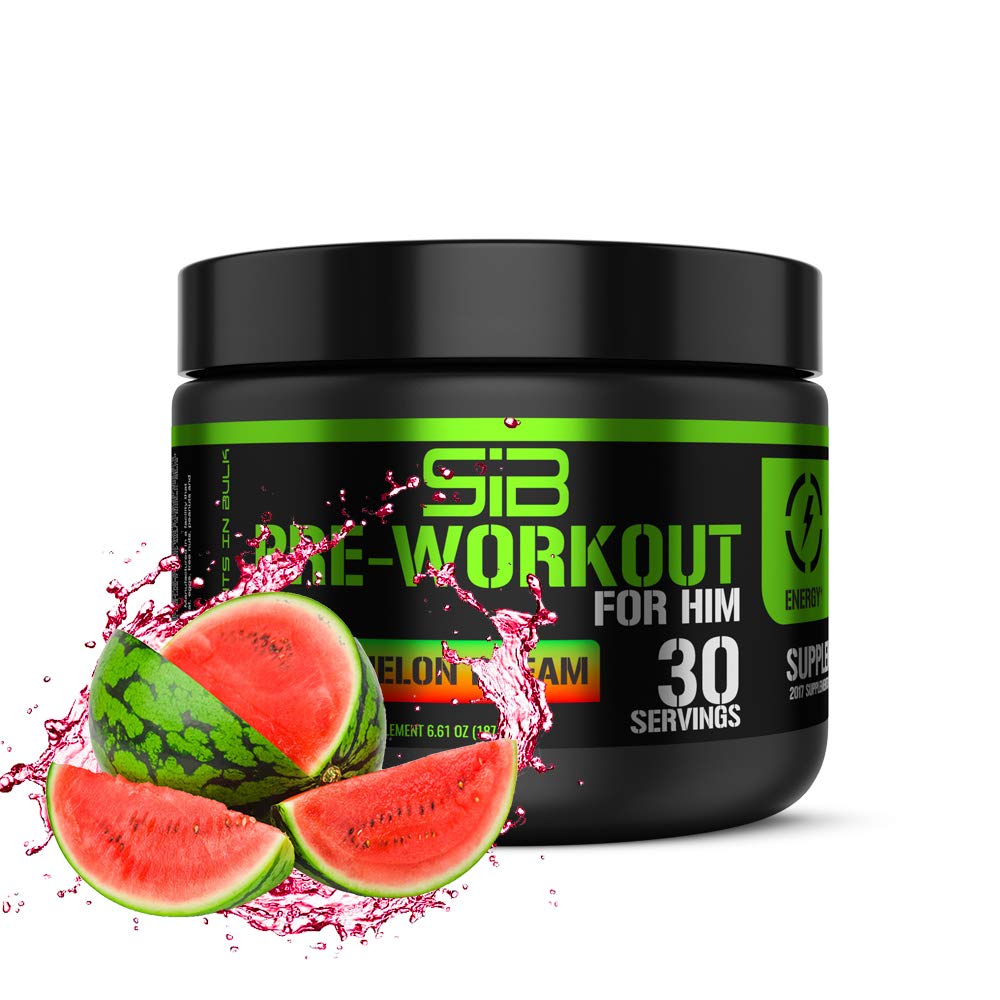 SIB Pre Workout Powder for Men, Nitric Oxide Pre Workout to Boost