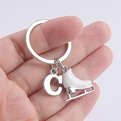 LIKGREAT Ice Skate Keychain Figure Skating