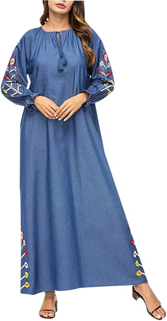 denim maxi dress amazon
