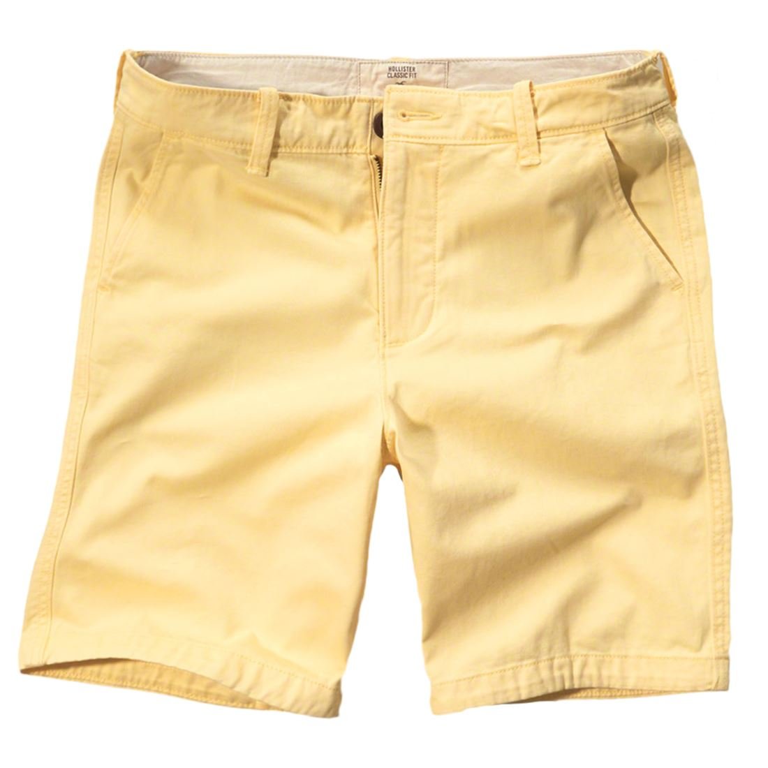 Hollister Herren Classic Fit Shorts Bermuda, Größe XSmall, Gelb (328