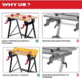 Excel Flip Top Workbench & Foldable Vise with Stand Portable Durable view 9