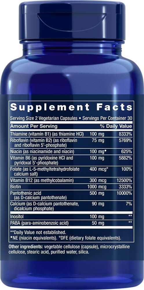 Life Extension Bio Active Complete B Complex 60 Veg Caps (packaging may vary): Beauty