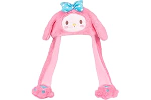 AKUTOER Kawaii Cartoon Ear Moving Jumping Hat, Cute Plush Bunny Animal Anime Beanie Winter Cap for Women Girls