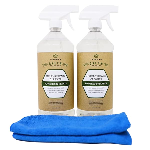 TRINOVA ALL PURPOSE CLEANER 2 PACK 32 OZ BOTTLES – SAFE & EFFECTIVE KITCHEN, BATHROOM & HOME CLEANER – CLEANER SPRAY