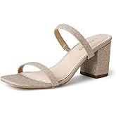 J. Adams Silver Dressy Women's Heeled Sandals - Size 0, Medium Width, 3 Inch Block Heel, Double Strap, Faux Leather, Open Toe, Slingback
