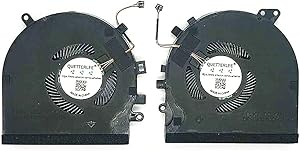 QUETTERLEE Replacement New CPU and GPU Cooling Fan for Razer Spirit Blade 15 GTX 1060 RZ09-027 RZ09-0270 RZ09-03009E97 RZ09-0300 Series DFS501105PR0T FM5D and DFS5K121142621 FLK7 Fan
