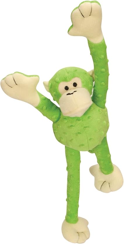 green monkey dog toy