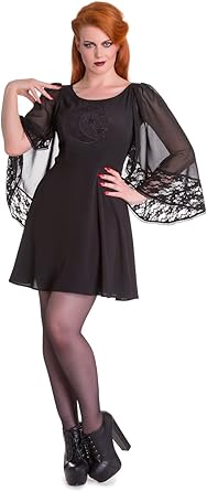 sheer black dress with stars