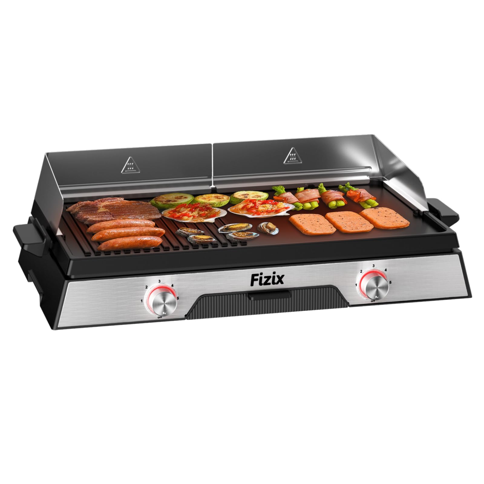 Fizix electric griddle nonstick 1600w electric griddle for indoor and