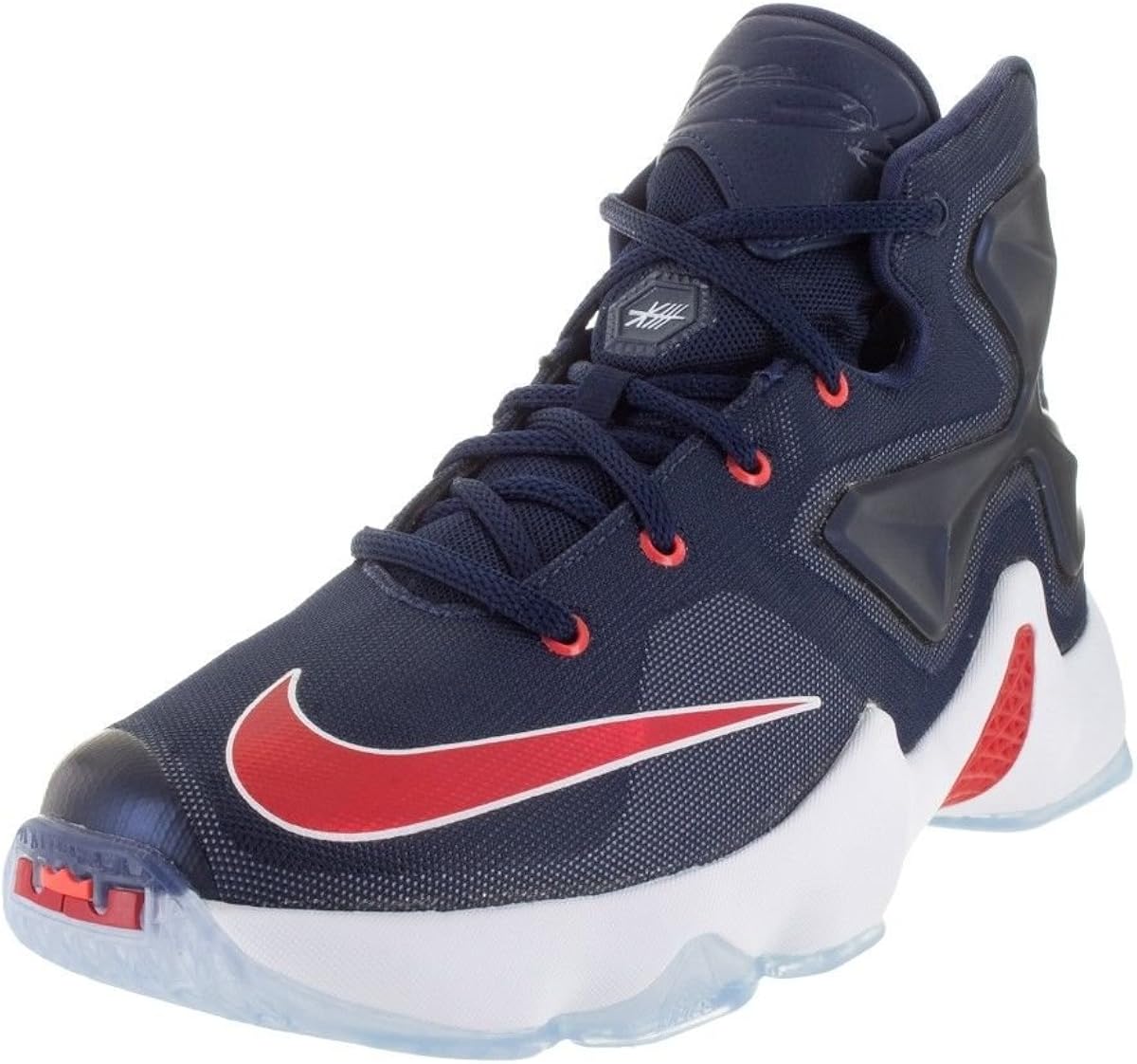 red and blue lebrons