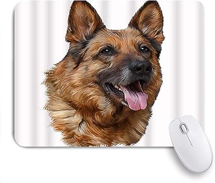 Amazon Kapanouマウスパッド ジャーマン シェパード犬の肖像画油絵動物芸術的なかわいい顔の楽しみ ゲーミング オフィ良い 滑り止めゴム底 ゲーミングなど適用 マウス 用ノートブックコンピュータマウスマット Kapanou マウスパッド 通販