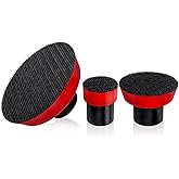 Mesee 3 Pieces Hook and Loop Backing Pad for Angle Grinder, M14 Thread PU Polisher Backer Pad Plate Rotary Sanding Buffing Machine Accessories - 1 Inch/ 2 Inch/ 3 Inch