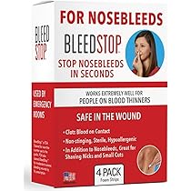 Nasalcease FirstAid Nosebleeds, 5-Count Box (Pack of 2) : Amazon