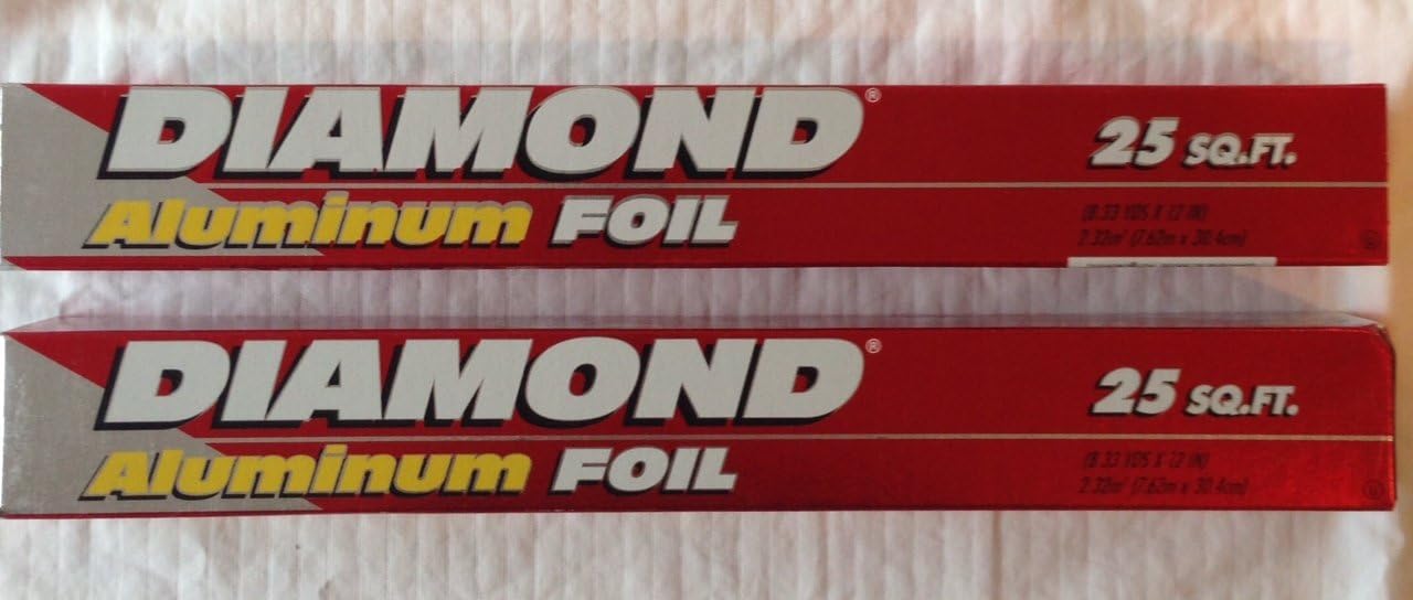Diamond Aluminum Foil 25 Sq. Ft. (Pack of 2) Amazon.co.uk Kitchen & Home