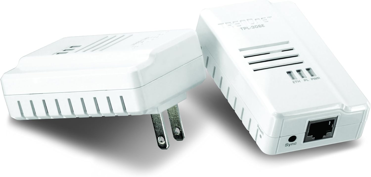 200 Mbps Compact Powerline AV Adapter Kit