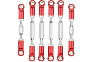 HEREIN-RC Steel ECX1046 Composite Link Set for ECX 1/10 Circuit 2WD, 1/10 Torment 2WD Ruckus AMP MT DB 2WD Monster Truck Turnbuckle Link Linkage Rod RC Upgrade tie Rod