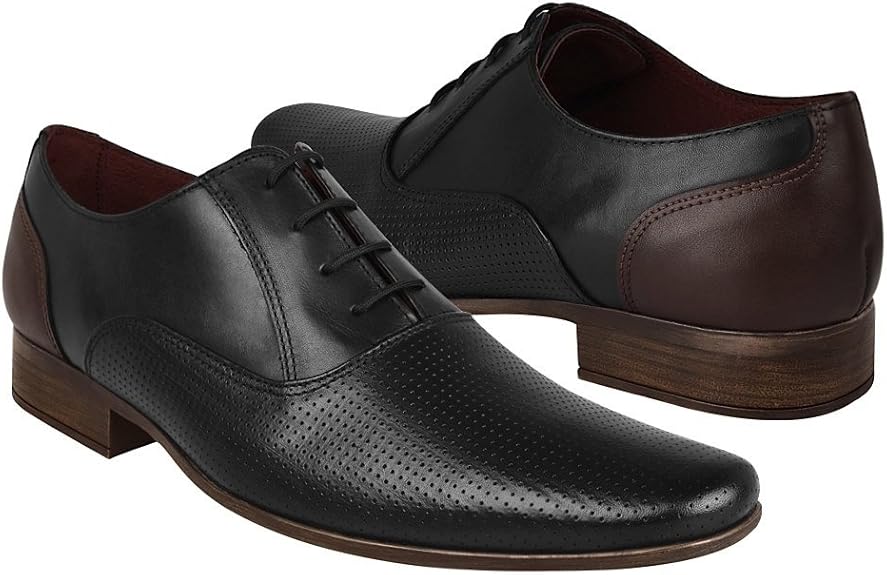 STYLO Dress Shoes 1341PS Black Leather, Black, 8 US Pumps