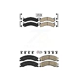 AmeriBRAKES Front Rear Ceramic Disc Brake Pads Kit