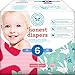 Honest Baby Diapers, Club Box, Strawberries & Bunnies, Size 6, 44 Count