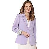 Hobemty Women's Business Casual Blazer Lapel Collar 3/4 Sleeve 2026 Summer Spring Suit Jacket