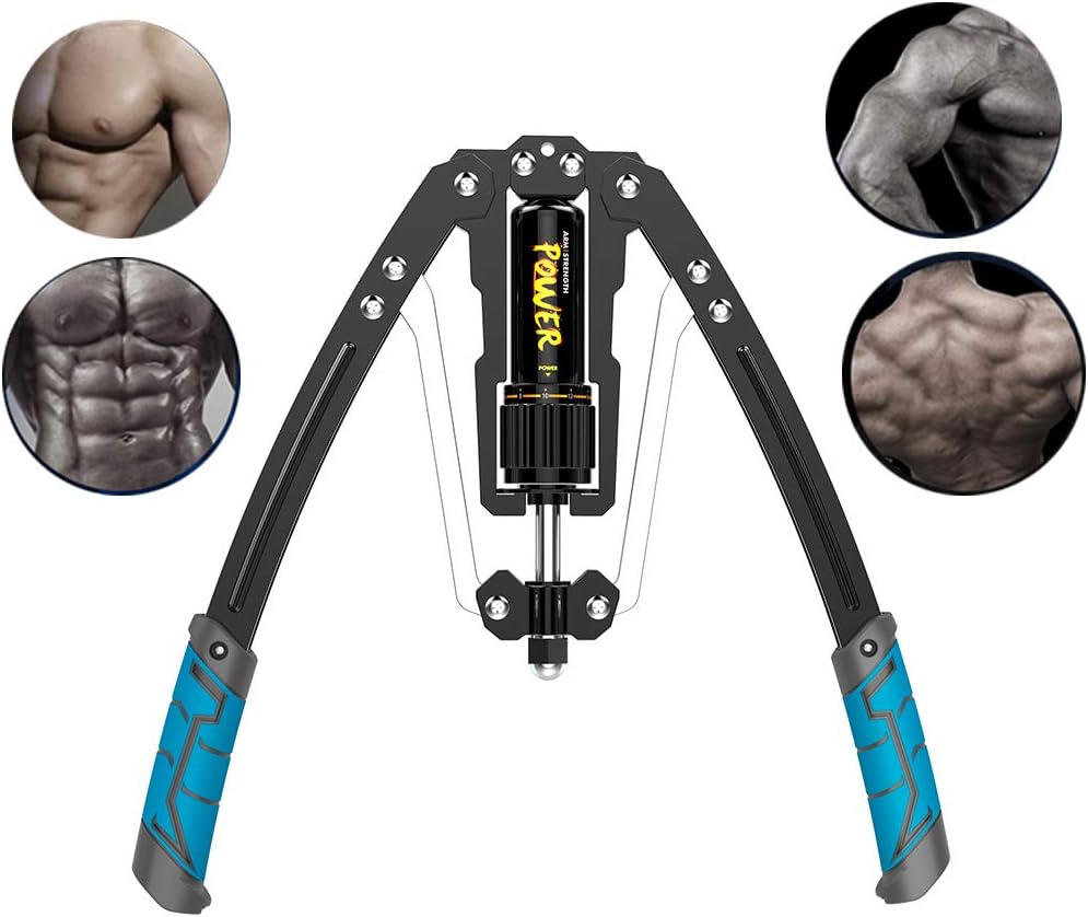 CHERRYSONG Arm Exercises,Power Twister,Arm Machine Workout System,4 in 1 Power Twister Chest Expander Adjustable Strength Trainer Pull Exerciser,from 10Kgs to 200Kgs