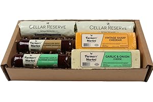 DELI DIRECT Farmers' Market Charcuterie Gift for Summer, Wisconsin Cheese, Hickory Smoked Meat, Shelf Stable, Gourmet Meat and Cheese Platter, Small Original