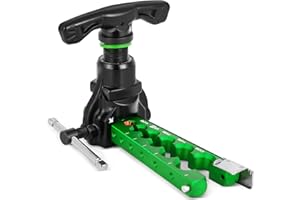 Antstone Flaring Tool HVAC 1/4”-3/4” Copper Pipe Flare Tool 45° Eccentric Single Tubing Flaring Tool with Clutch Limit Piece for Refrigeration Air Conditioner Repair (One Piece)