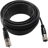 50ft Rg8x Coax UHF (Pl259) Male/male 50 Ohm Antenna Cable