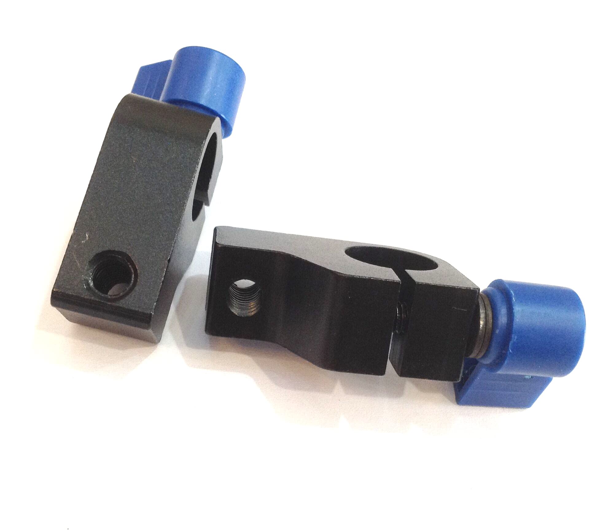 New 2x Metal Camera Tripod Standard 15mm Track Clamp Clip 1/4 Adapter Screw Fittings Connector Can Be Connected To Magic Arm Crystal Bracket Support Holder Photo-graphy Parts Screws Accessories