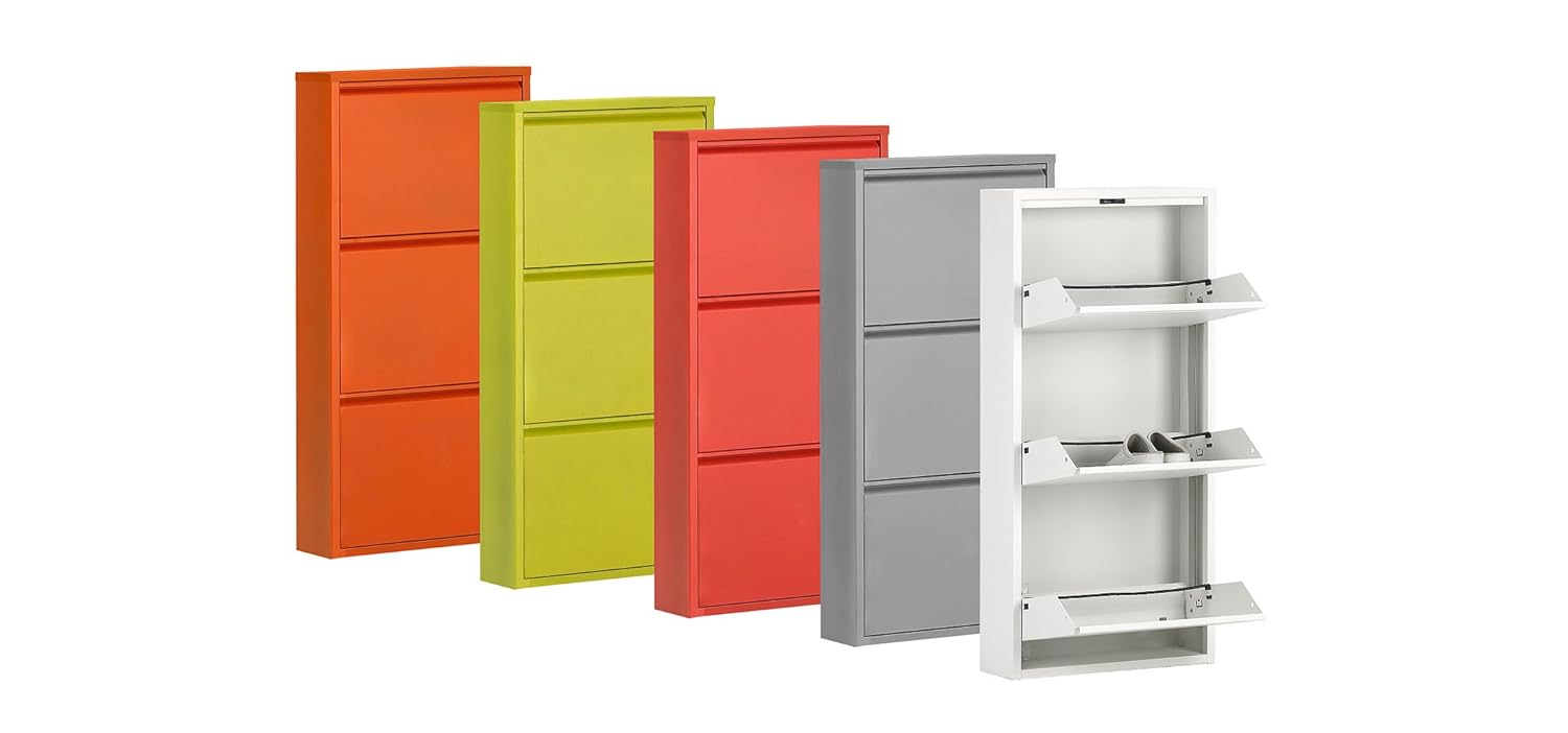 meuble chaussures orange