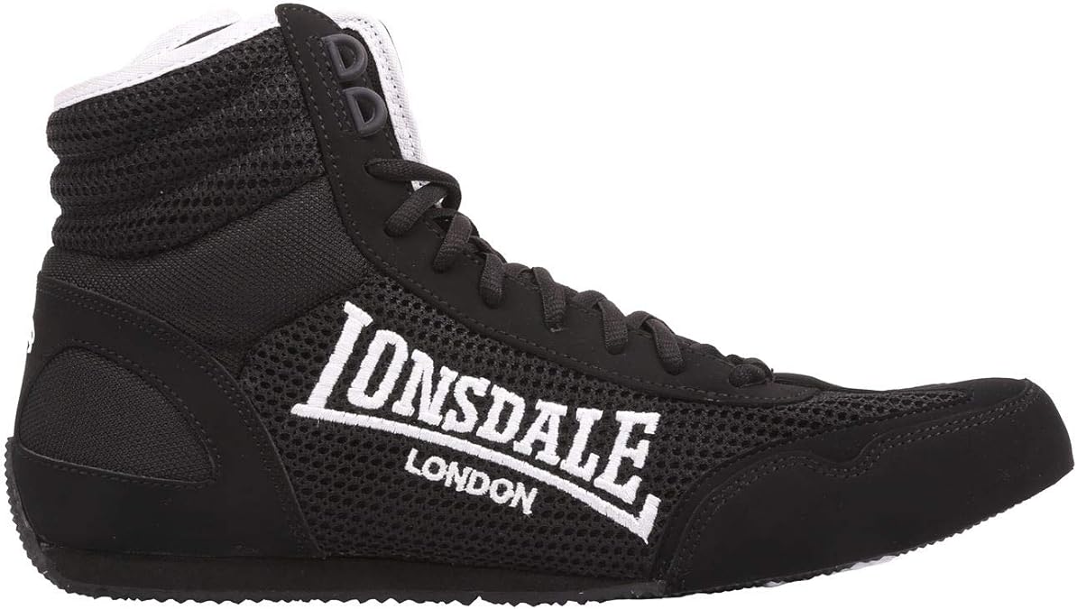 Lonsdale Mens Contender Boxing Boots Black/White UK 11 Amazon.co.uk