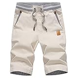 Tansozer Men's Shorts Casual Classic Fit Drawstring