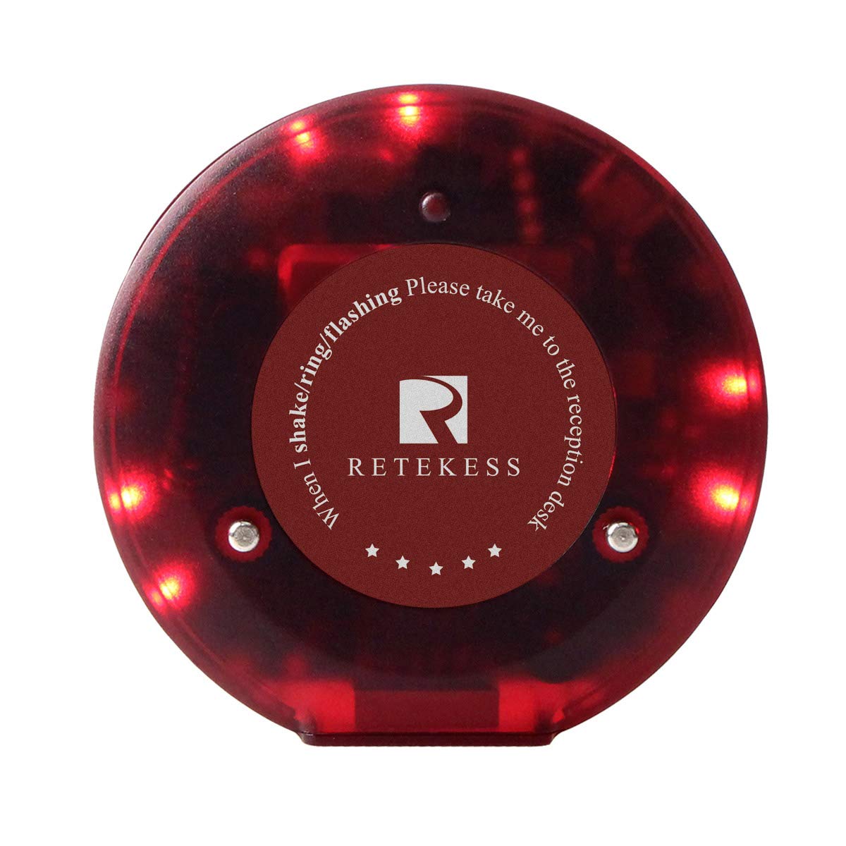 Photo 1 of Retekess T119 Single Restaurant Pager Rechargeable Separately Turn Off Beeper Wireless Calling System with 1 Coaster Pager for Church Nursery Clinic