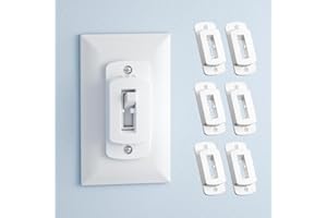 SAFELON 6 PCS Light Switch Cover Guard for Baby Safety, Childproof Light Switch Locks, Wall Switch Covers Prevents Kids from Turning The Lights On and Off