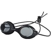 Dolfin Adult Swim Goggles - Bungee Racer with Anti-Fog, Anti-Leak Protection