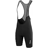 qualidyne Women's Cycling Bib Shorts 4D Padded Bike Shorts Road Biking Bicycle Tights Breathable Black