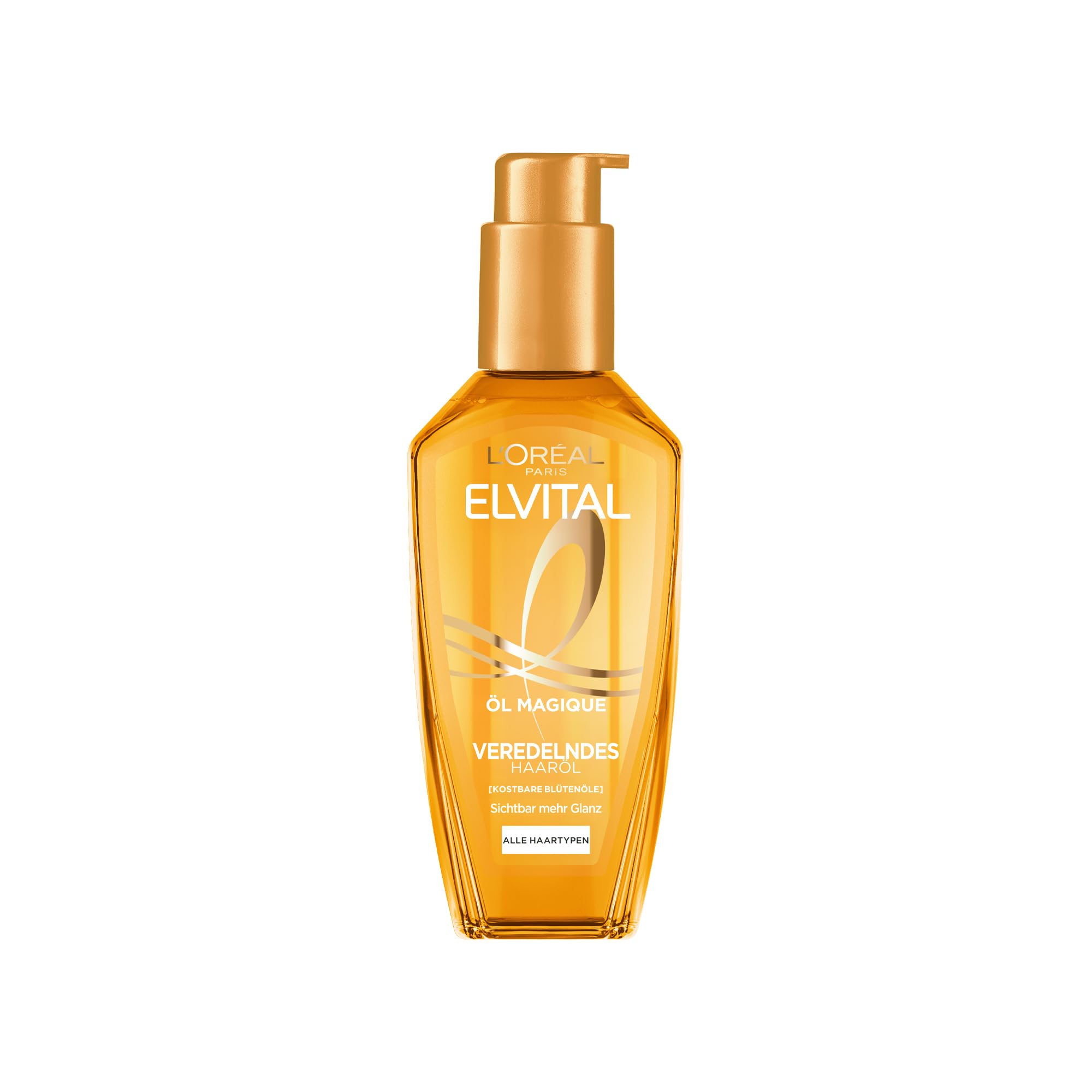 L'oréal Paris Elvital Oil Magique Refining Hair Oil, 1 x 100 ml, for All Hair Types, with 6 Precious Flower Oils
