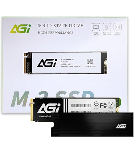 AGI M.2 NVMe SSD ブラック/グリーン 2TB AI218 M.2 PCIe SSD - AGI Technology - Flash memory