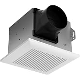 Tech Drive Bathroom Exhaust Fan,60 CFM, 0.3 Sone, 4 Inch Duct | No Attic Access Needed,Super Quiet Ventilation Fan, Easy to Install Ceiling Mounted, White, ETL Certified
