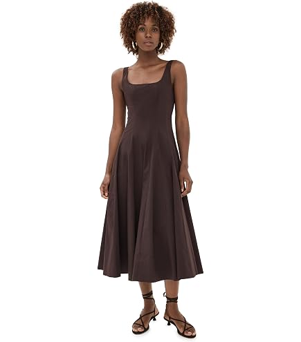 staud ellison dress Midi - Black Geo - 70% Off Elevate your style with this exclusive design. Staud Women's Ellison Sleeveless Dress,