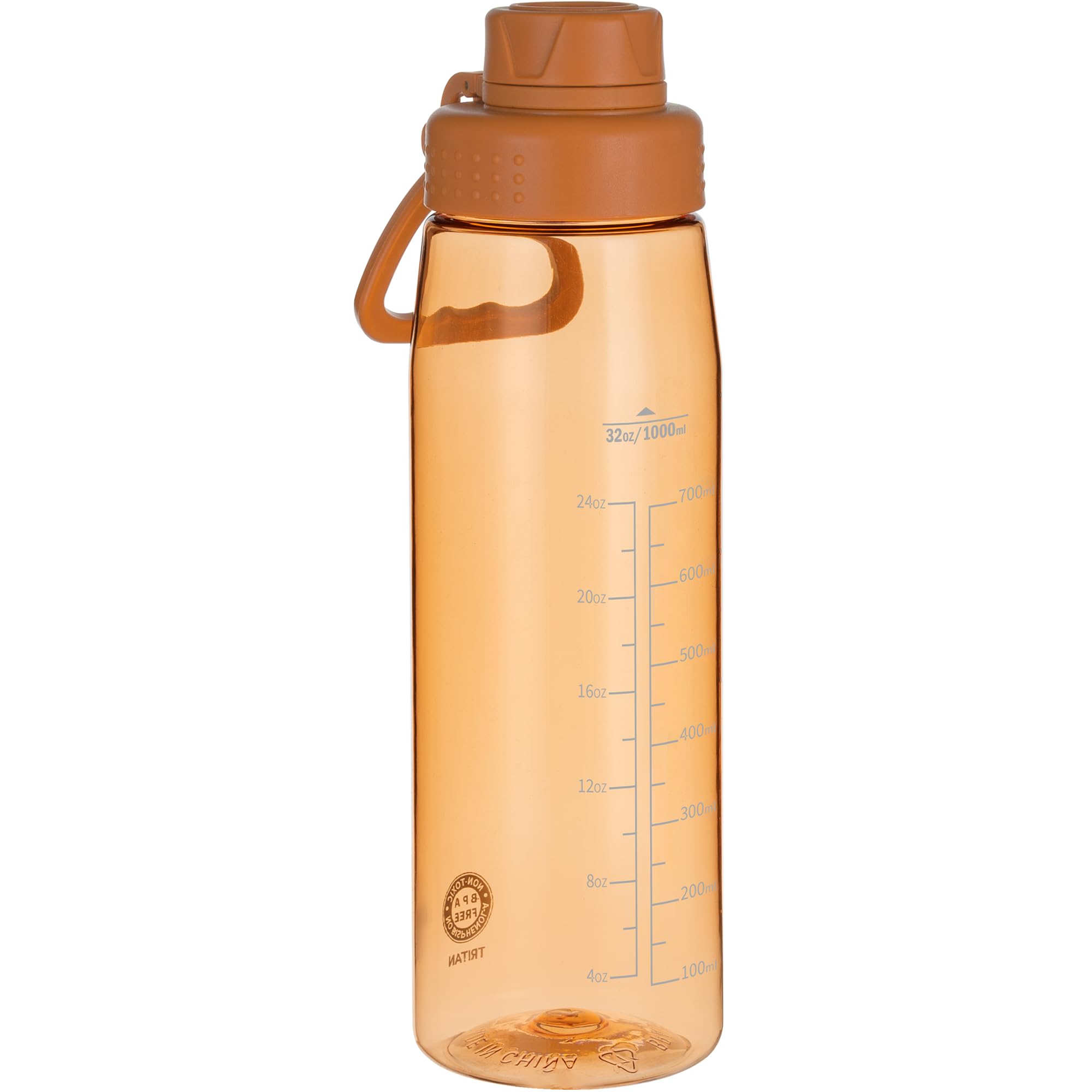 Edmyre Water Bottle 32oz, clear water bottle with