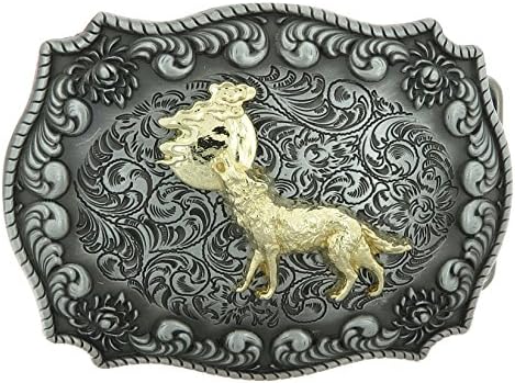 Yippo AccessoriesWestern Howling Wolf Belt Buckle