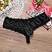 CHICTRY Men's Lace Floral Bikini Briefs Underwear Sissy Pouch Crossdress Panties Black X-Large(Waist:32.0-38.0