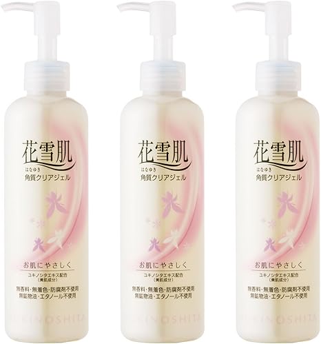 Amazon 花雪肌 角質クリアジェル 240ml 3本セット ユキノシタエキス配合 角質除去 花雪肌 ゴマージュ ピーリング 通販